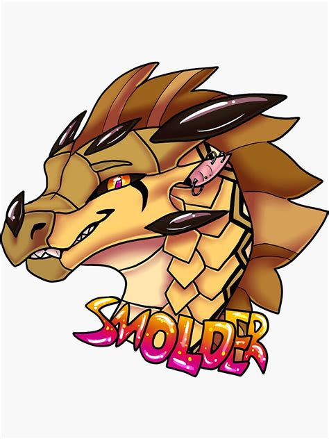 Smolder Sticker Wings Of Fire Sticker For Sale By Tigerli1y Redbubble