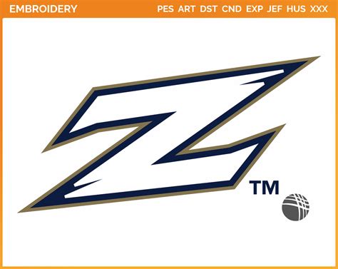 Akron Zips Secondary Logo 2021 2022 College Sports Embroidery