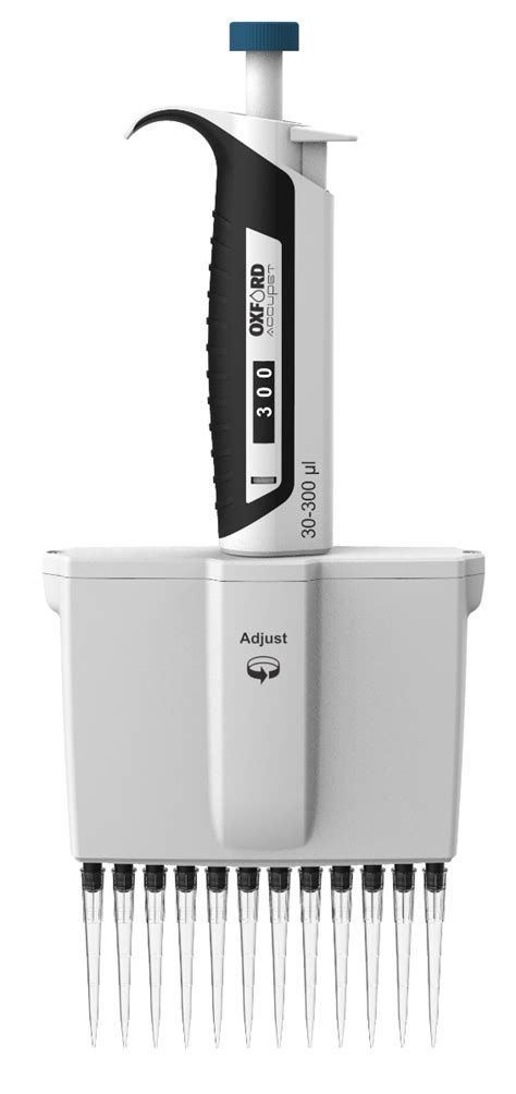 Oxford Accupet 12 Channel Variable Volume Pipette 300 300µl Southern