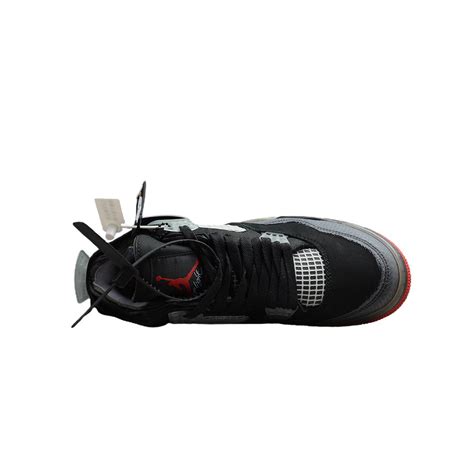 NIKE X OFF-WHITE X AIR JORDAN 4 BRED * AIR JORDAN SERIES » snalans.com