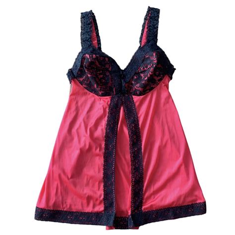 ㆍㆍㆍ୨୧ㆍㆍㆍ red black vintage lingerie Depop