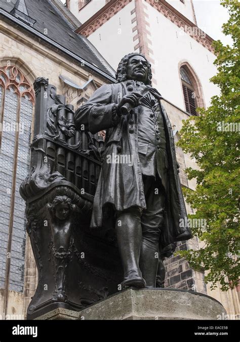 The Neues Bach Denkmal Meaning New Bach Monument Stands Since 1908 In