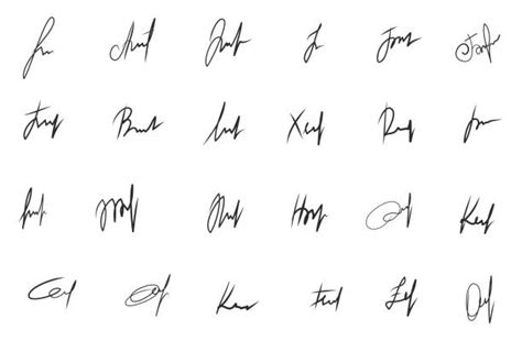 680+ Fake Signature Stock Illustrations, Royalty-Free Vector Graphics ...