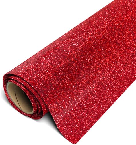 Buy Siser Glitter Htv 12x3ft Roll Red Iron On Heat Transfer Vinyl