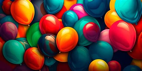 Premium Photo | Balloons Shapes Background