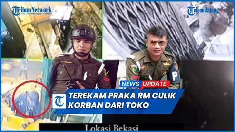 Terekam Detik Detik Oknum Paspampres Praka RM Culik Korban Dari Toko