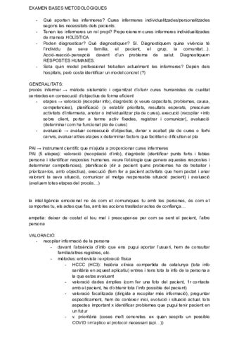 EXAMEN BASES METODOLOGIQUES Pdf