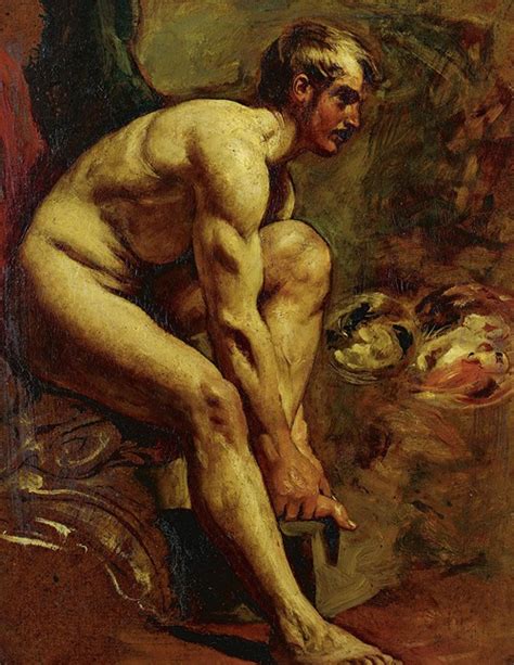 Seated Academic Nude By William Etty Artvee