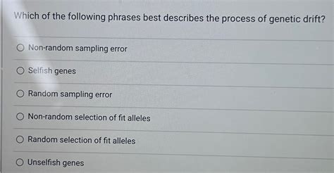 Solved Which Of The Following Phrases Best Describes The Chegg