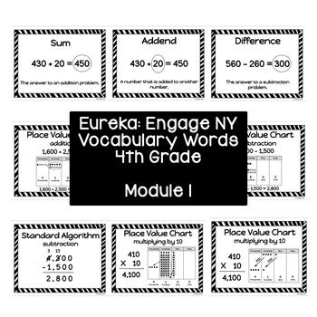 Th Grade Eureka Engage Ny Math Vocabulary Words Module Tpt