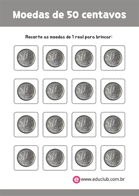Moedas De 50 Centavos Para Imprimir