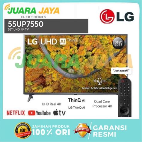 Jual Lg Led Tv Up Smart Tv Led Inch Uhd K Hdr Thinq Ai