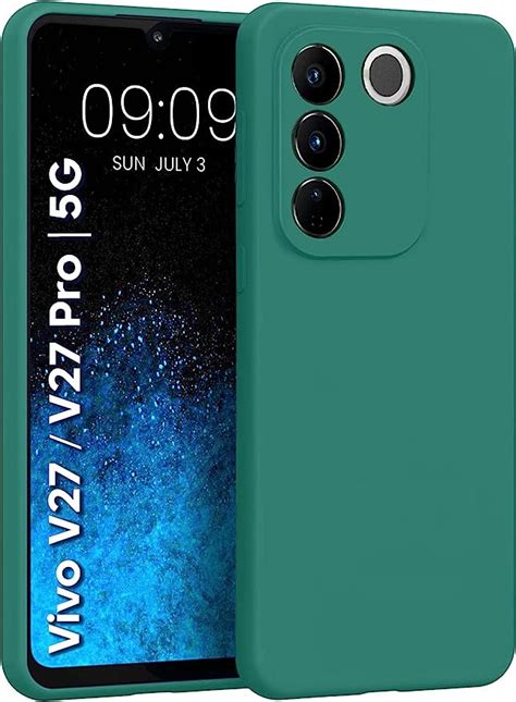 Vshop Liquid Silicone Designed Back Case Cover For Vivo V V Pro