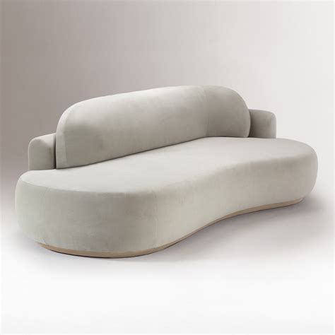 Naked Curved Sofa Single For Fluid Modern Seating