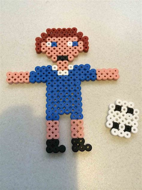 Perler beads football player Perler Bead Patterns, Perler Beads ...