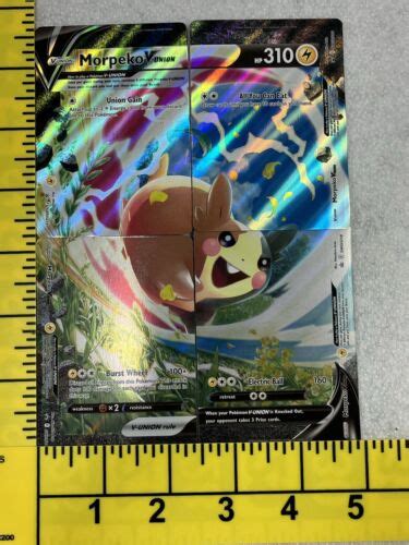 Pok Mon Morpeko V Union Card Set Swsh Black Star Promo Cards Ebay