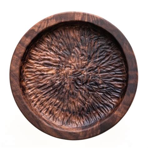 Handmade Black Walnut Round Wood Plate Walnut Round Wooden Tray Black