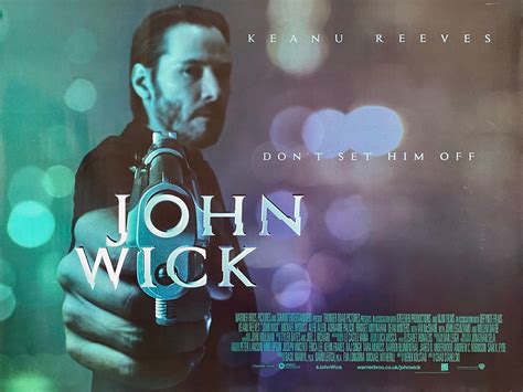 Original John Wick Movie Poster Keanu Reeves Chad Stahelski