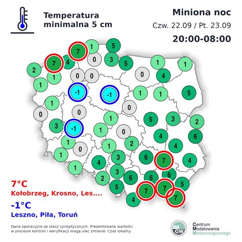 IMGW PIB METEO POLSKA on Twitter Dziś w nocy temperatura minimalna