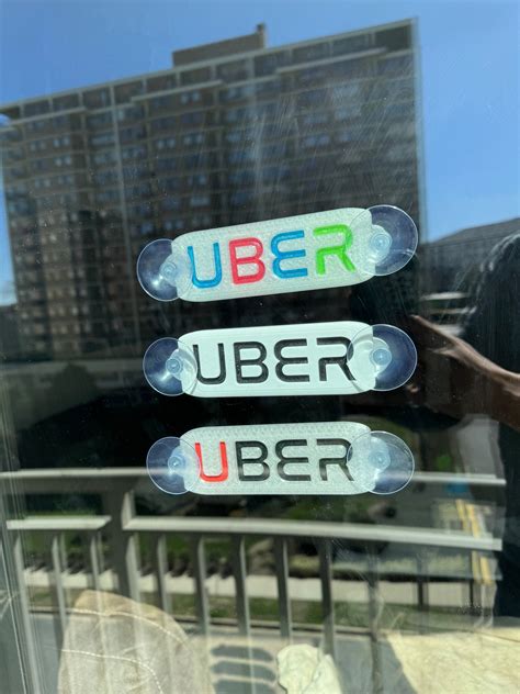 Custom 3D Printed Uber Sign for Car Window - Etsy