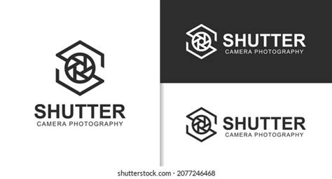 Letter S Shutter Camera Logo Photography Stock Vector Royalty Free