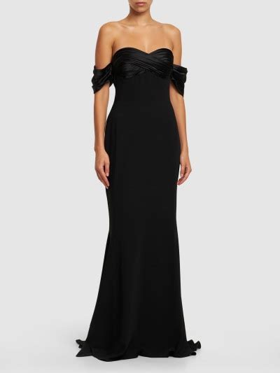 Cady Off The Shoulder Long Dress Zuhair Murad Women Luisaviaroma