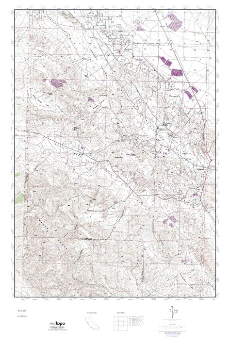 Mytopo Reward California Usgs Quad Topo Map