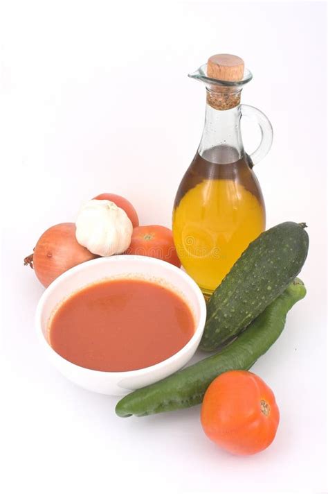 Gazpacho Sopa Fr A Espa Ola Imagen De Archivo Imagen De Alimento