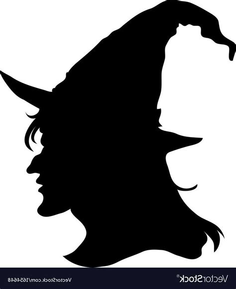 Witch Face Silhouette Clip Art