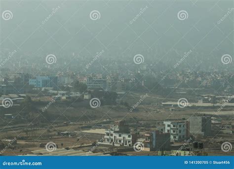 Heavy Air Pollution And Smog Kathmandu Nepal Editorial Image Image