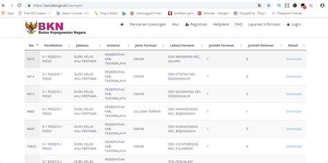 Cara Melihat Jumlah Pelamar Cpns Terbaru Di Sscn Bkn Go Id Anggi16