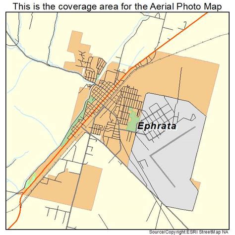 Aerial Photography Map of Ephrata, WA Washington