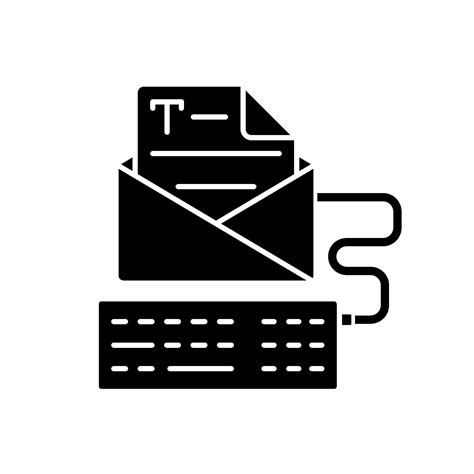 Newsletter Copywriting Black Glyph Icon 2306865 Vector Art At Vecteezy