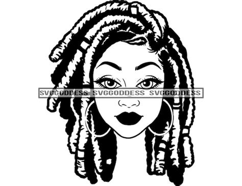 Afro Woman Dreadlocks Hairstyle Bamboo Earrings Melanin Etsy