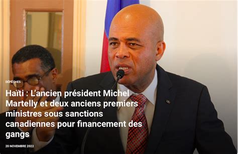 El Ex Presidente Michel Martelly Y Dos Ex Primeros Ministros Sometidos