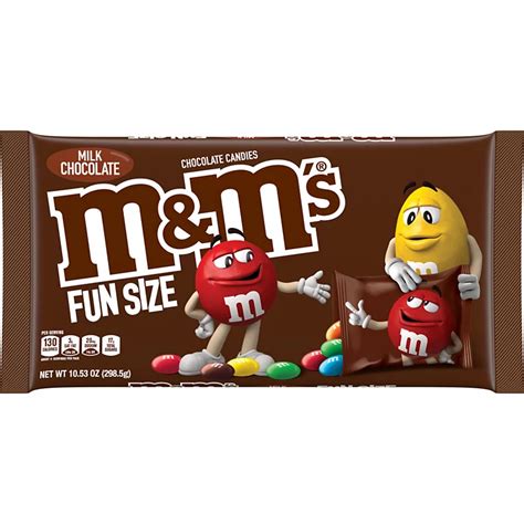 Mandms Milk Chocolate Fun Size Candy Packs Shop Snacks And Candy At H E B