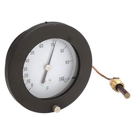 Analog Panel Mount Thermometer 12u644 12u644 Grainger