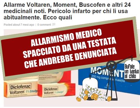 Voltaren Moment Buscofen Pericolosi Butac Bufale Un Tanto Al Chilo