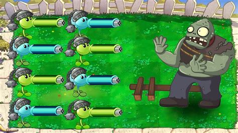 Snow Pea Vs Repeater Vs Gargantuar Plants Vs Zombies Hack Youtube