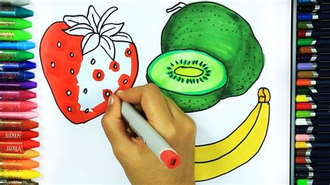 Come Disegnare E Colorare Fragola Disegno Colorare Come