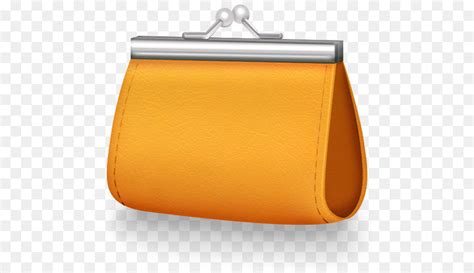 Wallet Handbag Coin Purse Clip Art Orange Women Wallet Icon Png Png