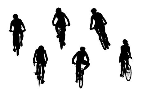 Bicycle Rider Silhouette At Getdrawings Free Download