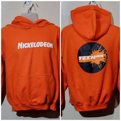 Nickelodeon Studios Orange Classic Logo Hoodie TEENic… - Gem