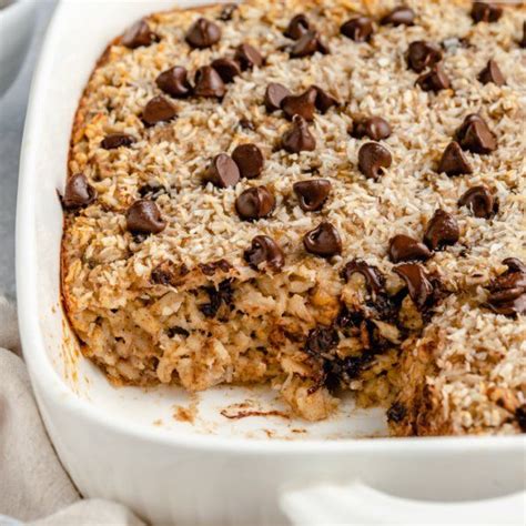 Chunky Monkey Banana Baked Oatmeal Ambitious Kitchen Recipe