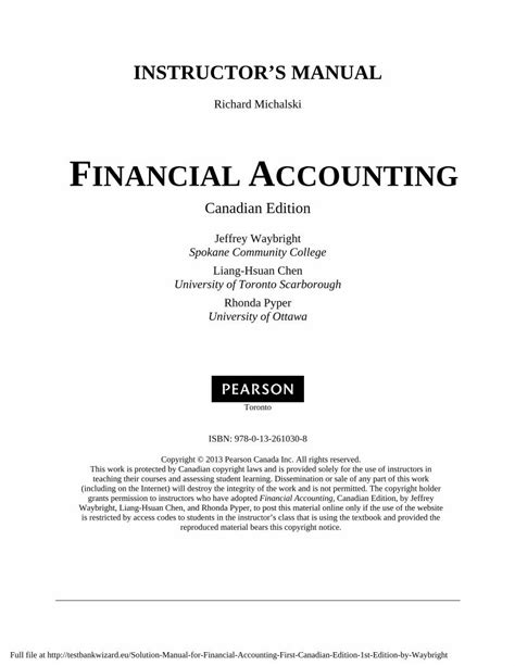 Pdf Financial Accounting Test Bank Wizardtestbankwizard Eu Sample