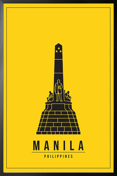 Minimal Manila Philippines poster - Artdesign