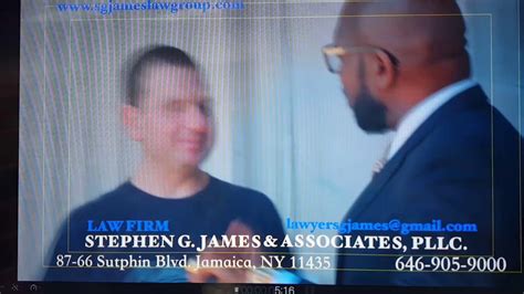 Law Firm Of Stephen G James Youtube