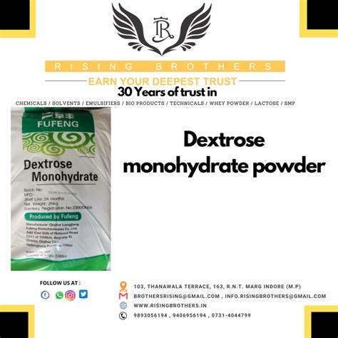 Dextrose Monohydrate Powder At Rs 40 Kg Dextrose Monohydrate In