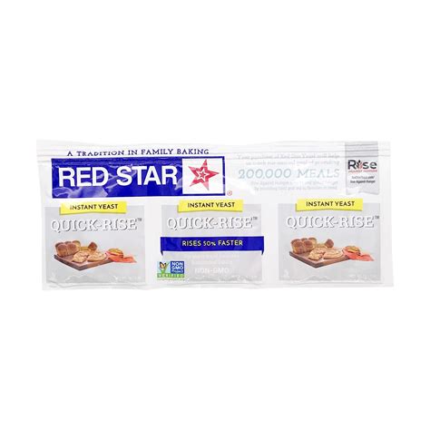 Red Star Instant Quick Rise Dry Yeast 3 Ct Fast Acting Baking Yeast