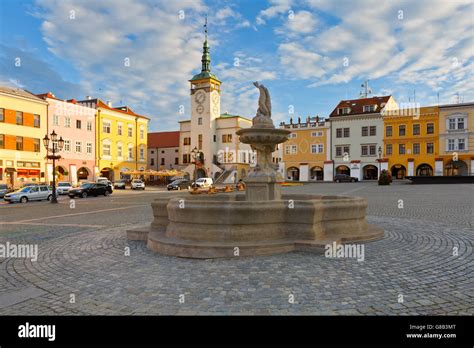 Town Hall In The Main Square Of Kromeriz City In Moravia Czech